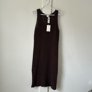 ARITZIA Wilfred Ephron Dress/Cover-up in Rich Mocha Brown (XS)